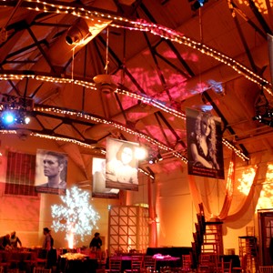 DesignLight Elm Bank Carriage House mitzvah lighting canopy and gobos