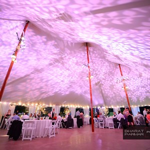 DesignLight tent lighting with gobos