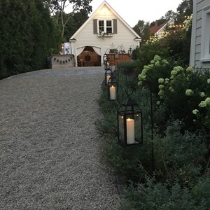 DesignLight Hingham backyard wedding lanterns